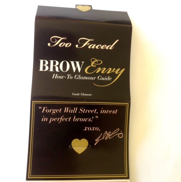Too Faced Brow Envy Brow Shaping & Defining Kit Review, Swatches Glamor Guide 3 MH