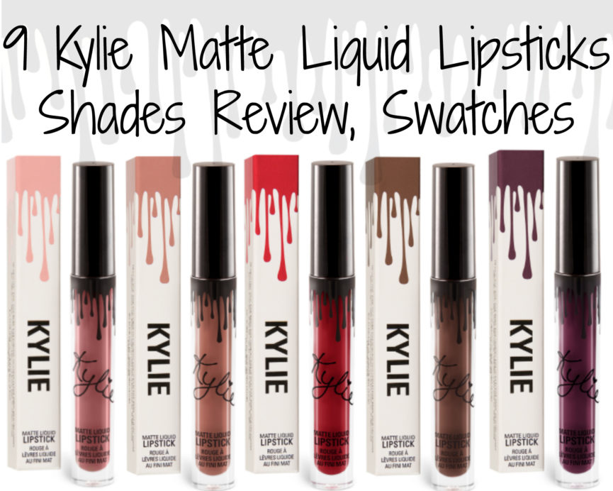 9 Kylie Matte Liquid Lipsticks Shades Review, Swatches Koko K, Candy K, Ginger, True Brown K, Leo, Kourt K, Merry, Mary Jo k, Kristen On MBF