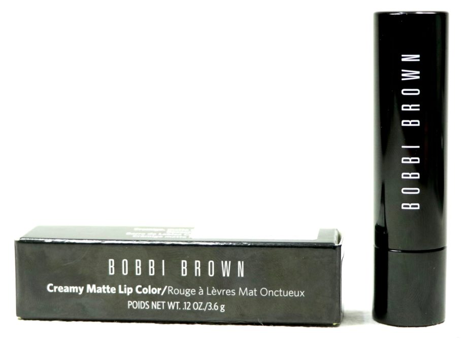 Bobbi Brown Creamy Matte Lip Color Calypso Review, Swatches front