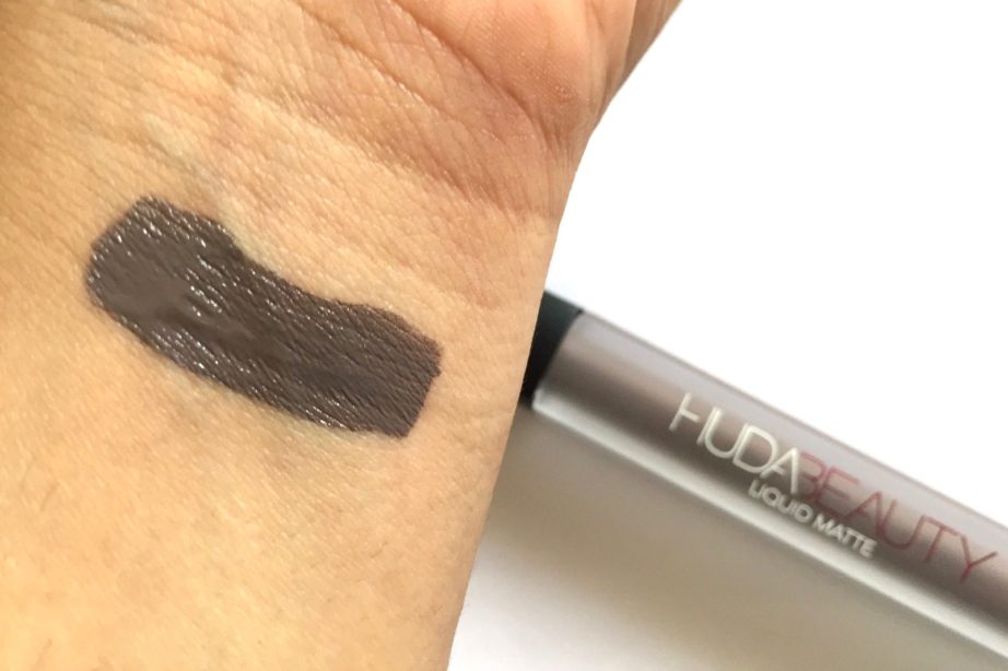 Huda Beauty Liquid Matte Lipstick Silver Fox Review, Swatches MBF