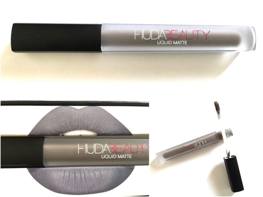 Huda Beauty Liquid Matte Lipstick SilverFox Review, Swatches
