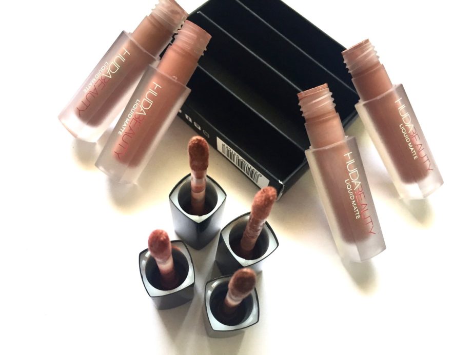 Huda Beauty The Nude Edition Liquid Matte Minis Lipstick Review, Swatches MBF Blog