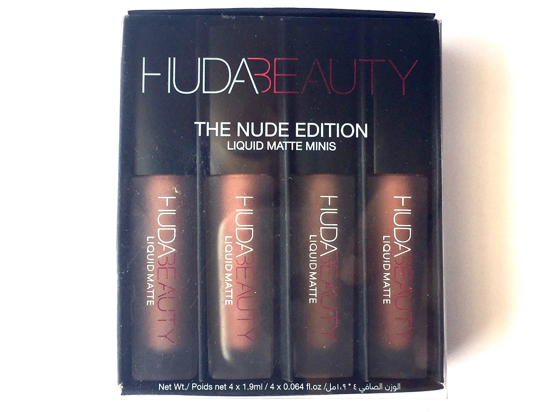 Huda Beauty The Nude Edition Liquid Matte Minis Lipstick Set Review ...