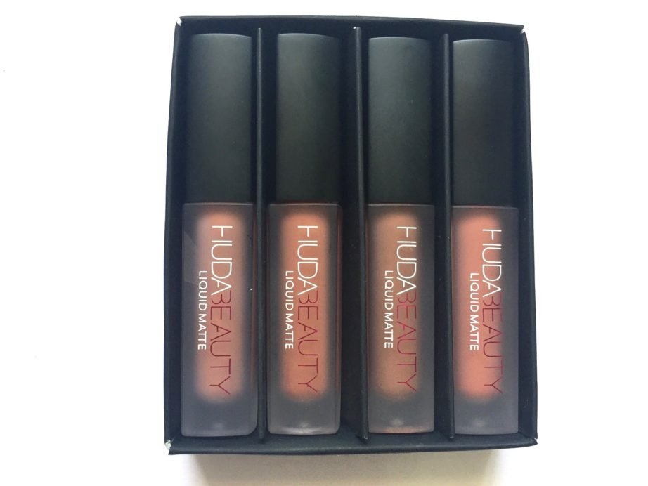 Huda Beauty The Nude Edition Liquid Matte Minis Lipstick Set Review, Swatches MBF