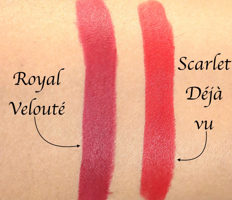 L’Oreal Paris Rouge Magique Lipstick Royal Velouté 909 Vs Scarlet Deja Vu 911