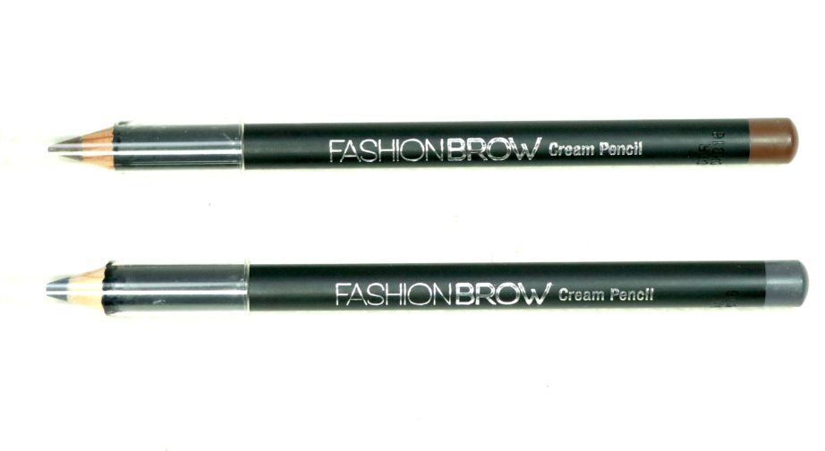 Maybelline Fashion Brow Cream Pencil Brown & Dark Gray Review, Swatches