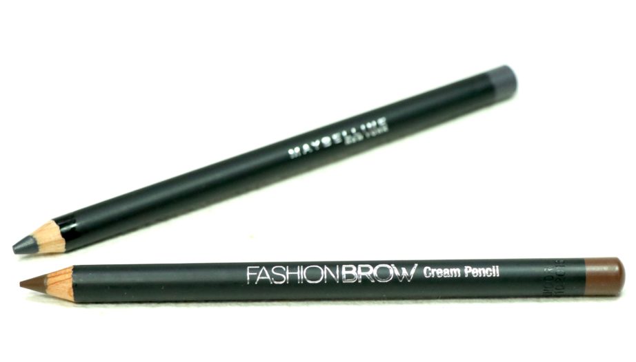 Maybelline Fashion Brow Cream Pencil Brown & Dark Gray Review, Swatches MBF