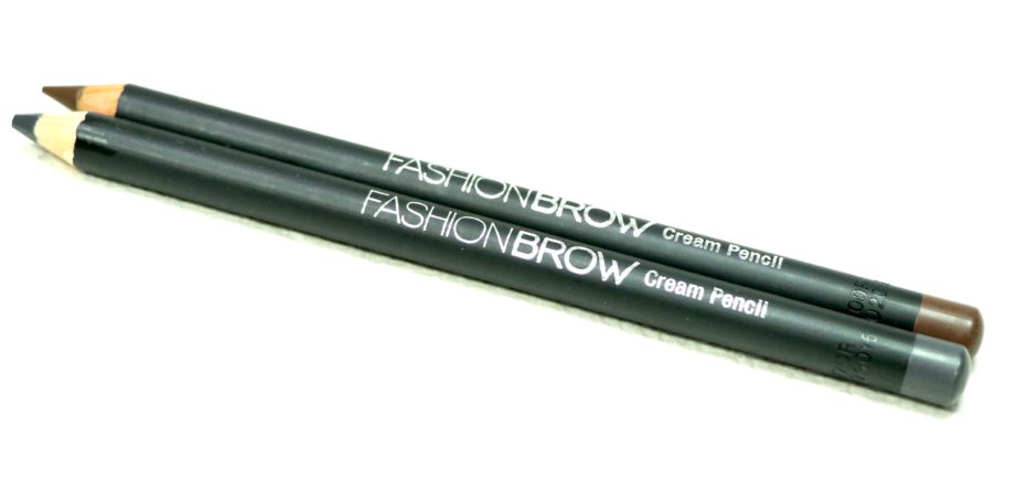 Maybelline Fashion Brow Cream Pencil Brown & Dark Gray Review, Swatches blog MBF