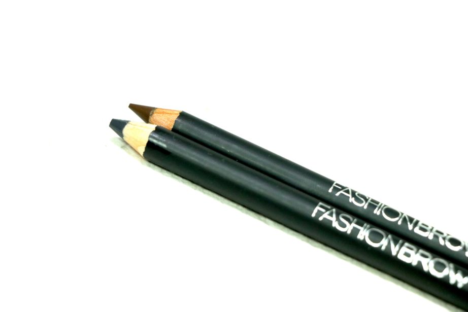 Maybelline Fashion Brow Cream Pencil Brown & Dark Gray Review, Swatches focus