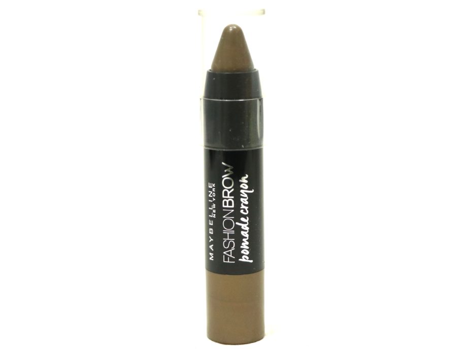 Maybelline Fashion Brow Pomade Crayon Review, Swatches Front