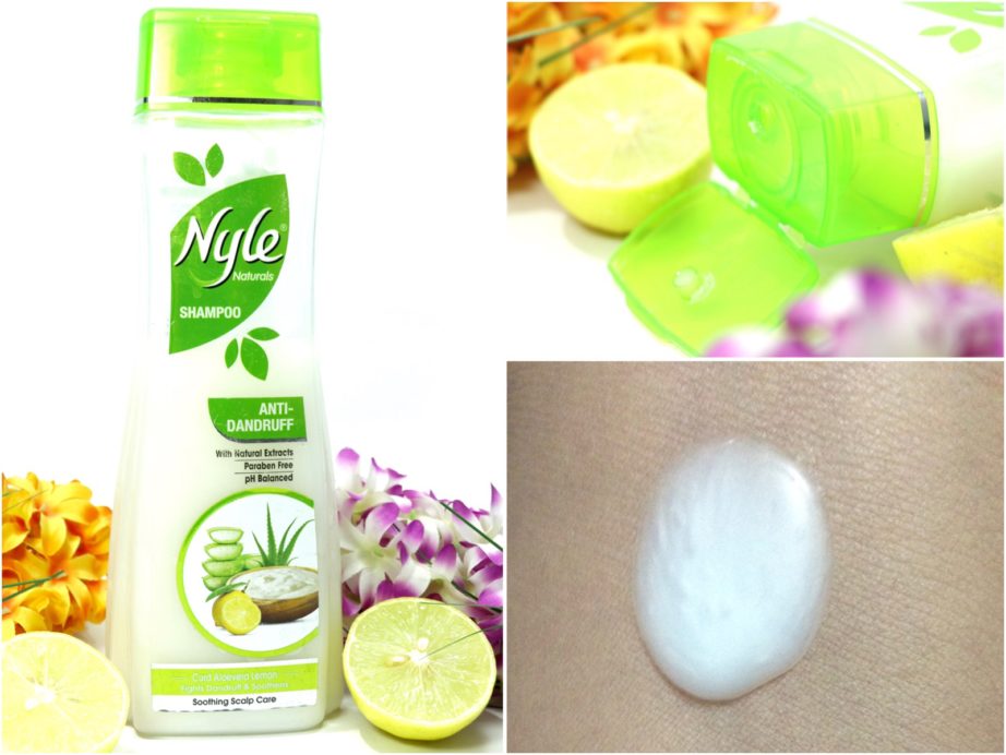 Nyle Naturals Anti Dandruff Shampoo Review Swatch
