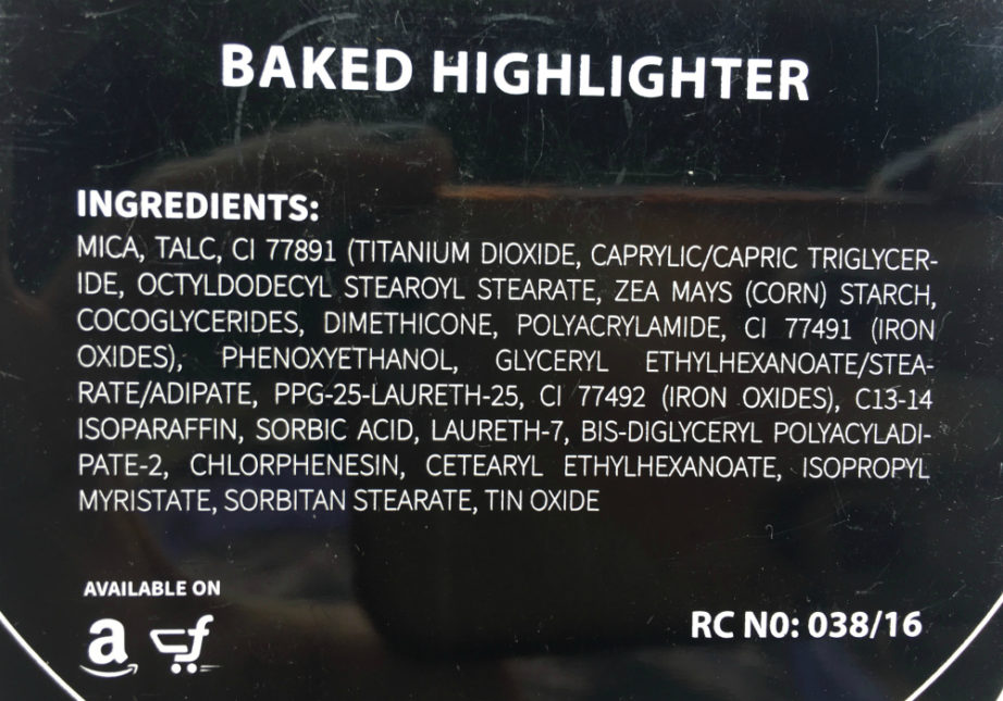 PAC Cosmetics Baked Highlighter 08 Review, Swatches Ingredients