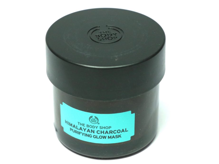The Body Shop Himalayan Charcoal Purifying Glow Mask Review, Swatches top