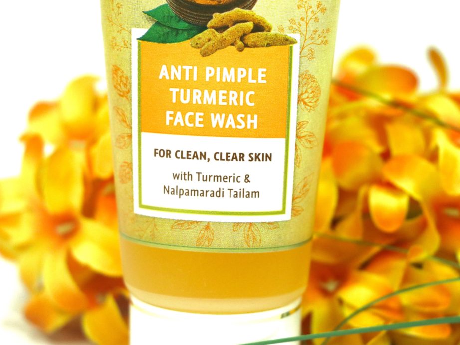 Lever Ayush Anti Pimple Turmeric Face Wash Review info