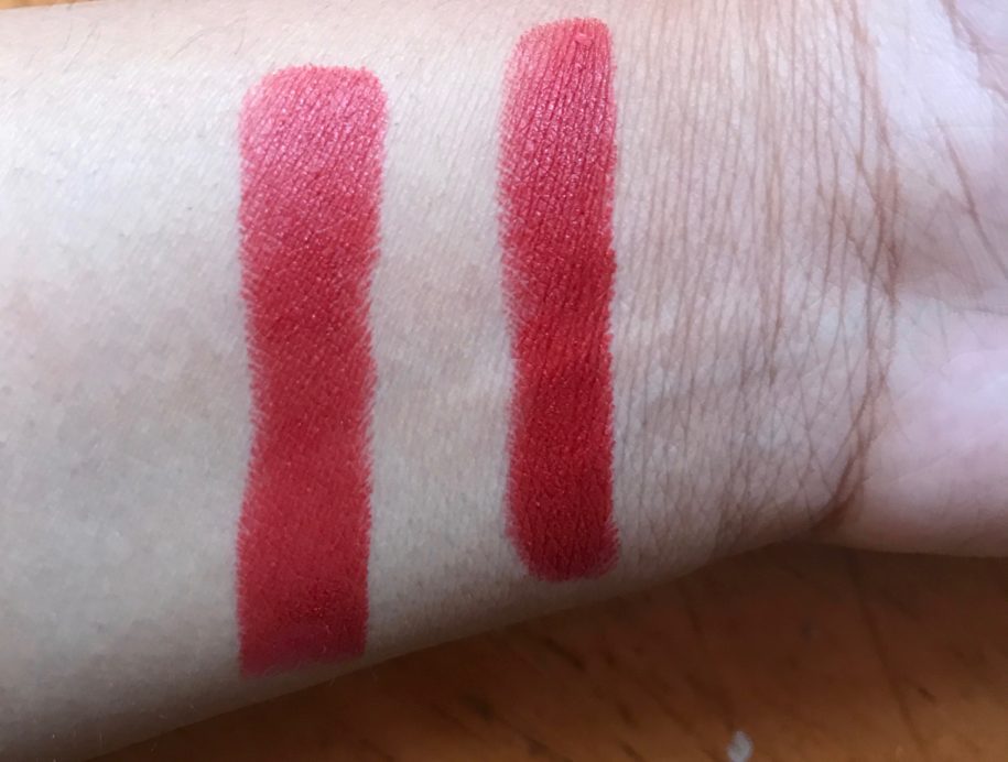 L’Oreal Pure Brick Color Riche Pure Reds Star Collection Lipstick Review, Swatches skin