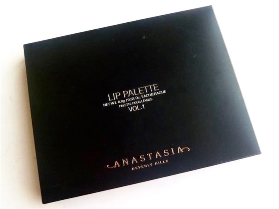 Anastasia Beverly Hills Lip Palette Review, Swatches front