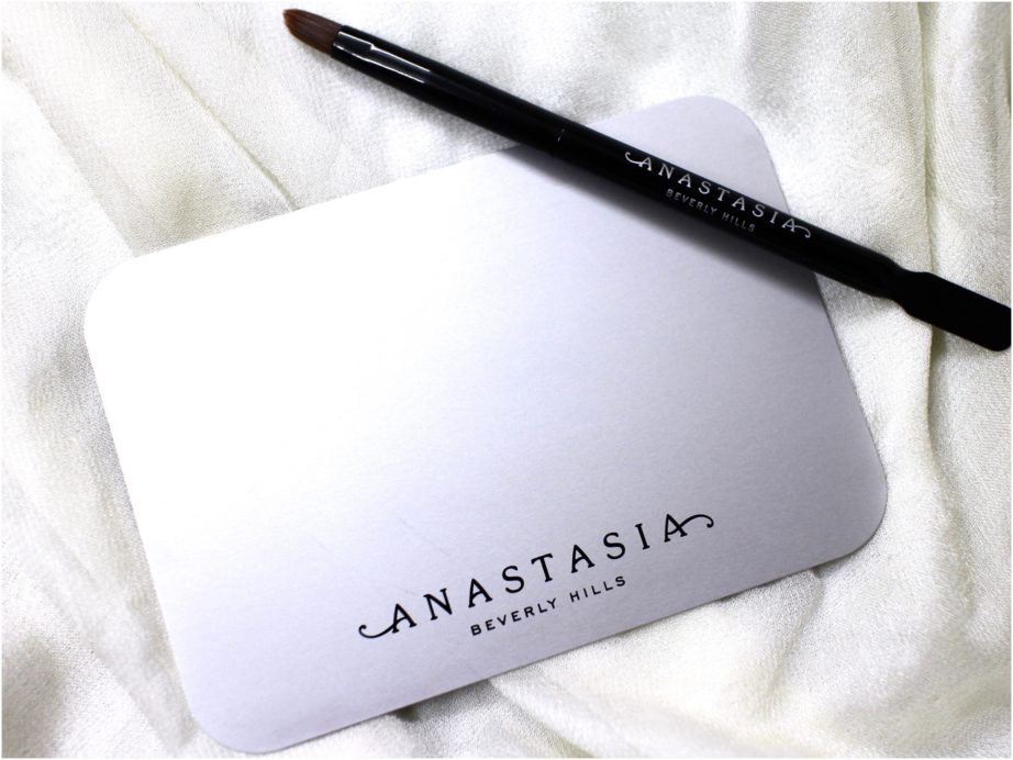 Anastasia Beverly Hills Lip Palette Review, Swatches steel palette with brush