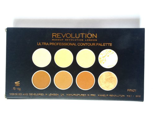 Makeup Revolution Ultra Contour Palette Review, Swatches box back