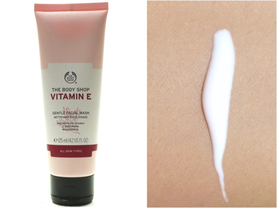 The Body Shop Vitamin E Gentle Facial Wash Review Swatch