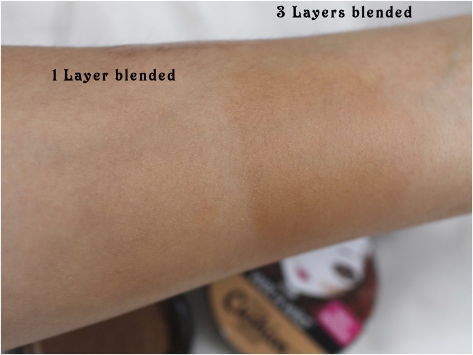 Wet n Wild Mega Cushion Contour Cafe au Slay Review, Swatches layers blended