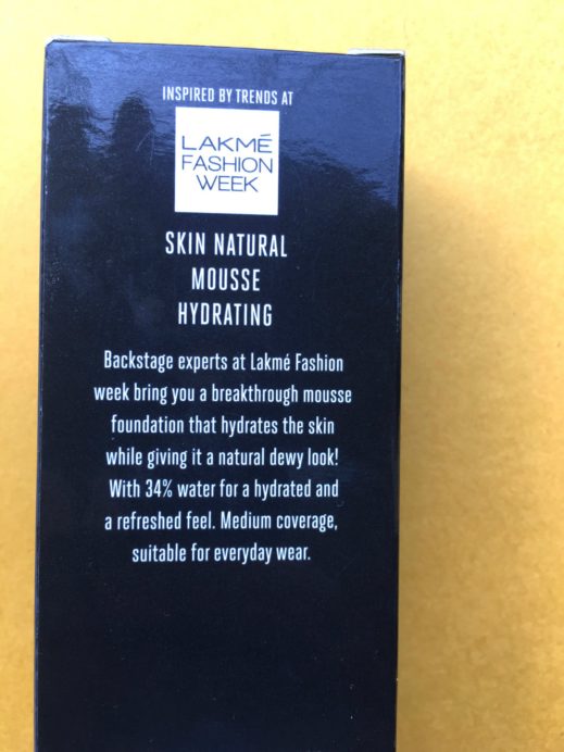 Lakme Absolute Skin Natural Hydrating Mousse Foundation Review, Swatches Info