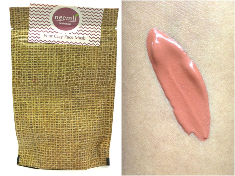 Neemli Four Clay Face Mask & Body Wrap Review Swatches