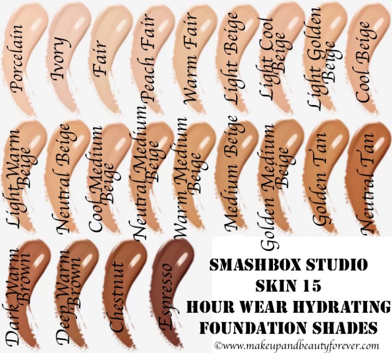 Smashbox Color Chart