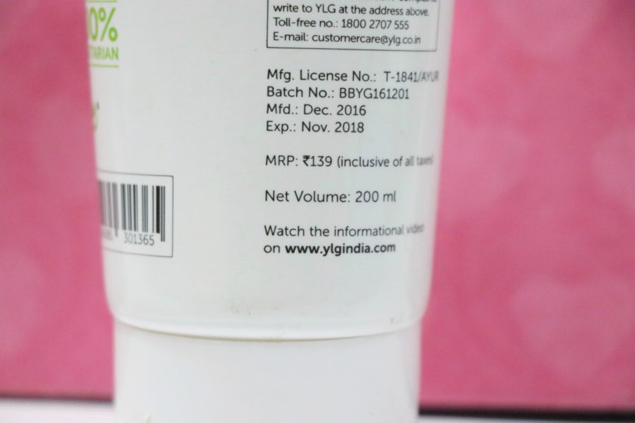 YLG Salon Pro Aloe Vera Gel Review, Swatches Price
