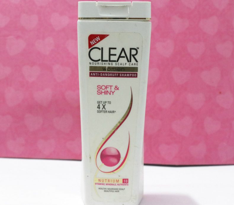 Clear Women Soft & Shiny Anti-Dandruff Shampoo Review front