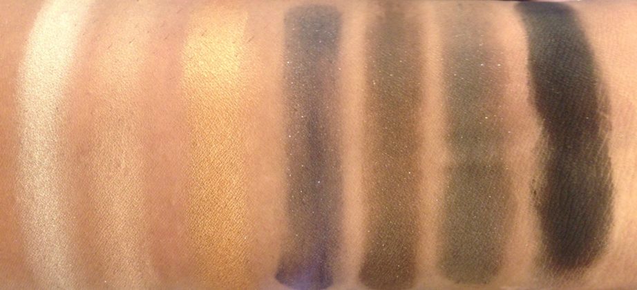 Colorbar Smokey Eyeshadow Palette Review, Swatches skin