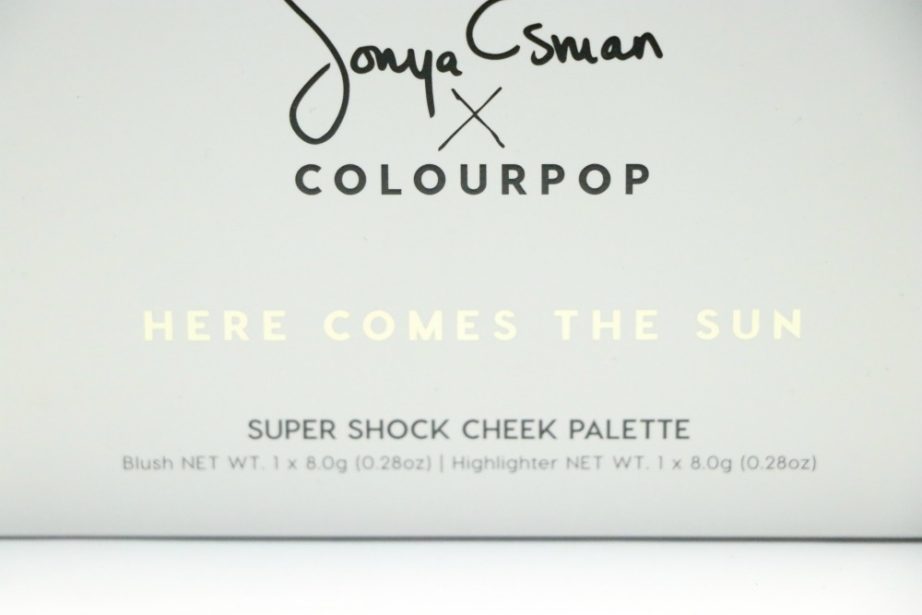 ColourPop Sonya Esman Here Comes the Sun Super Shock Cheek Palette