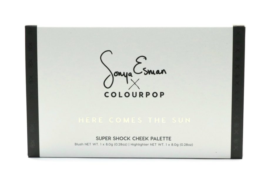 ColourPop Sonya Esman Here Comes the Sun Super Shock Cheek Palette outer packaging
