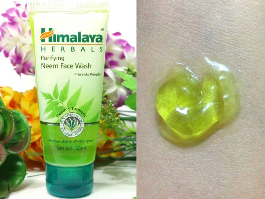 Himalaya Herbals Purifying Neem Face Wash Review, Swatches Skin