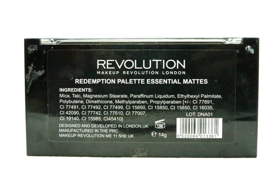 Makeup Revolution Essential Mattes Redemption Eyeshadow Palette Review, Swatches Info