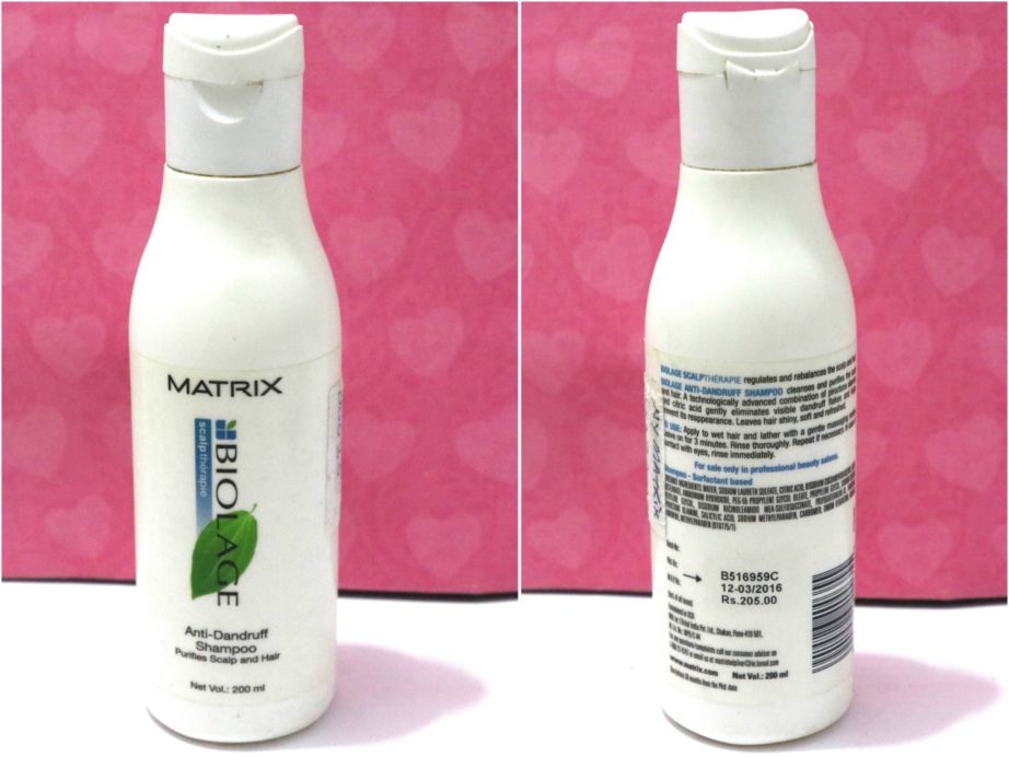 Matrix Biolage Anti Dandruff Shampoo Review MBF Blog