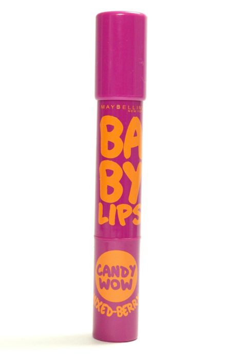 Maybelline Baby Lips Candy Wow Mixed Berry Review, Swatches front