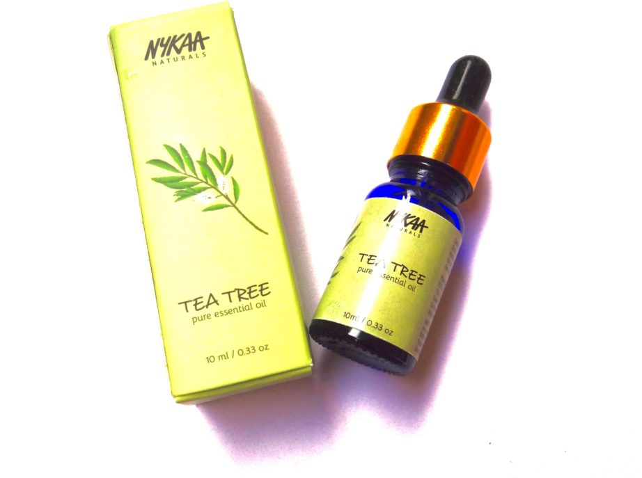 Nykaa Naturals Pure Essential Oil Tea Tree Review
