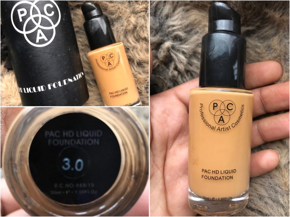 PAC HD Liquid Foundation Review, Swatches MBF Blog