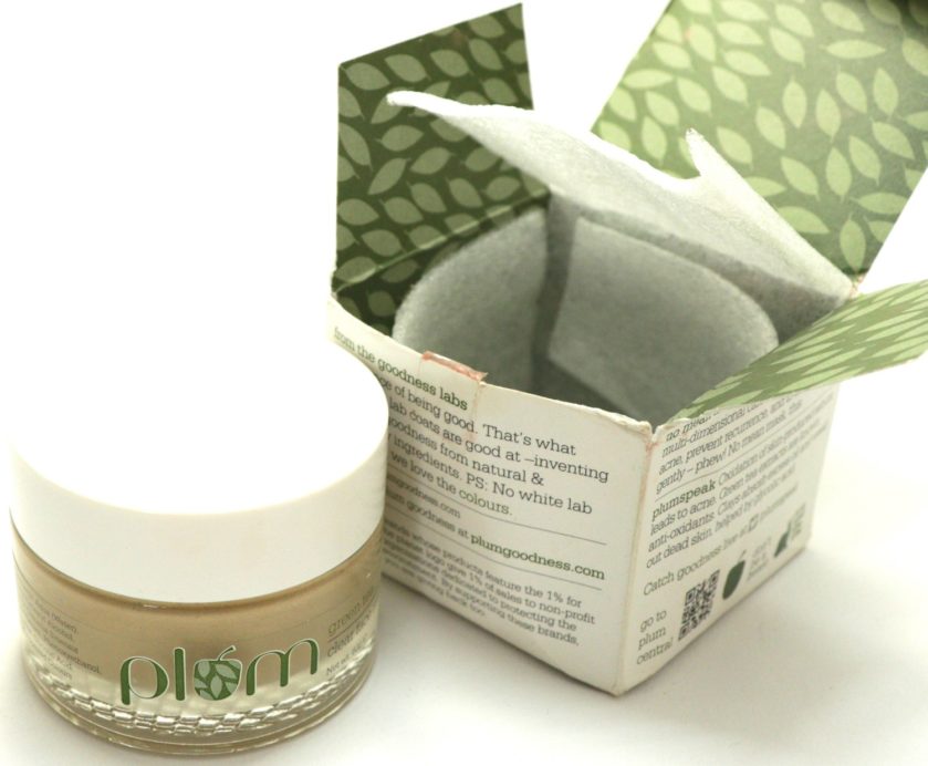Plum Green Tea Clear Face Mask Review Box