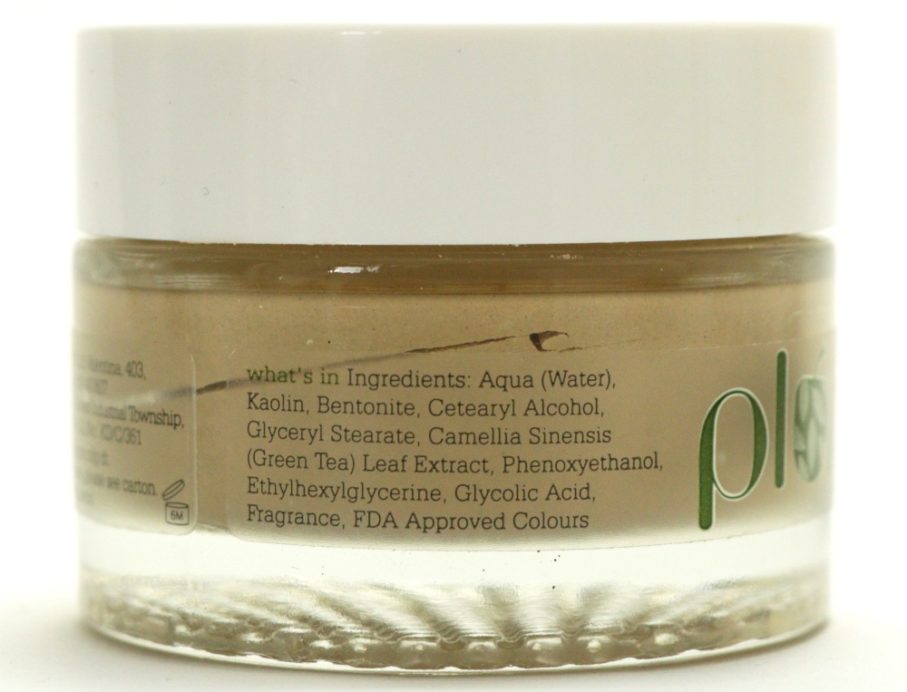 Plum Green Tea Clear Face Mask Review Ingredients