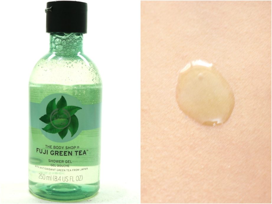 The Body Shop Fuji Green Tea Shower Gel Review Swatch