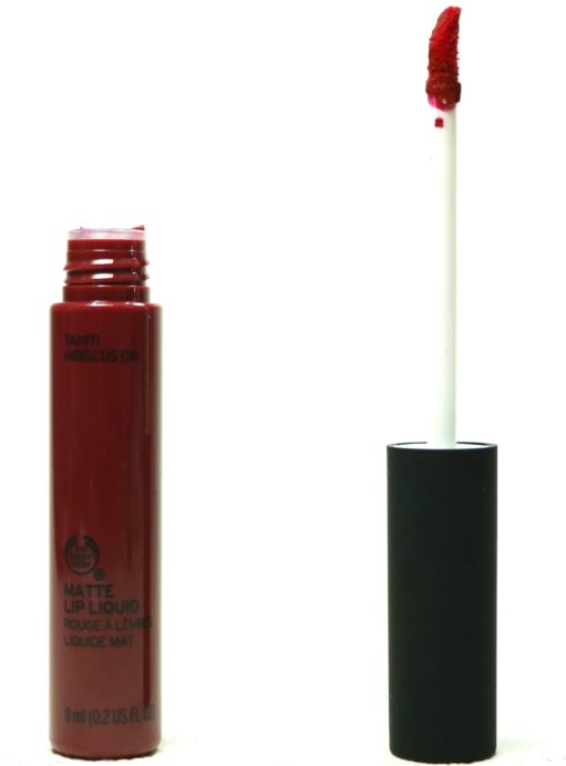 The Body Shop Matte Lip Liquid Lipstick Tahiti Hibiscus Review, Swatches MBF