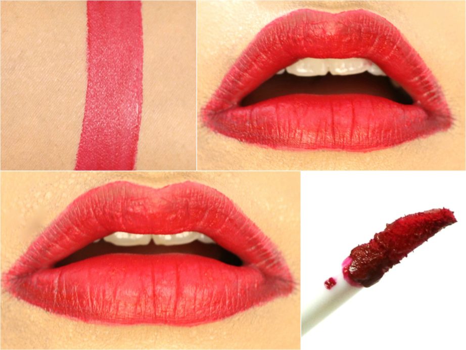 The Body Shop Matte Lip Liquid Lipstick Tahiti Hibiscus Review, Swatches on Lips