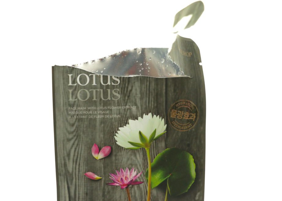 The Face Shop Real Nature Lotus Face Mask Review Open