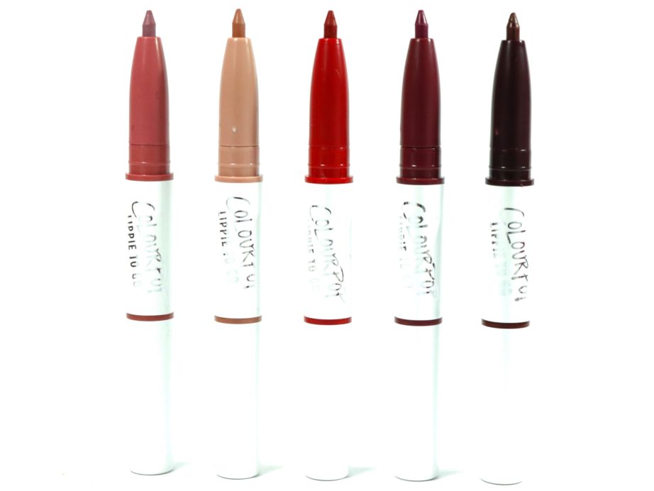 ColourPop Hot To Trot Lippie To Go Kit Review, Swatches Pencils - Bound, Skimpy, Bossy, LBB, Dukes