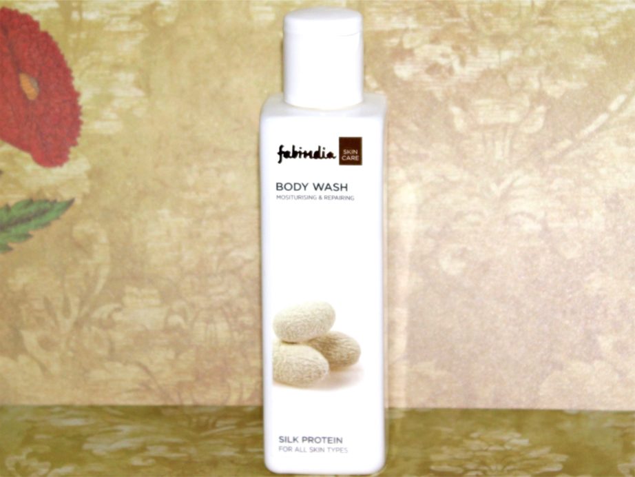 FabIndia Silk Protein Body Wash Review on mbf blog