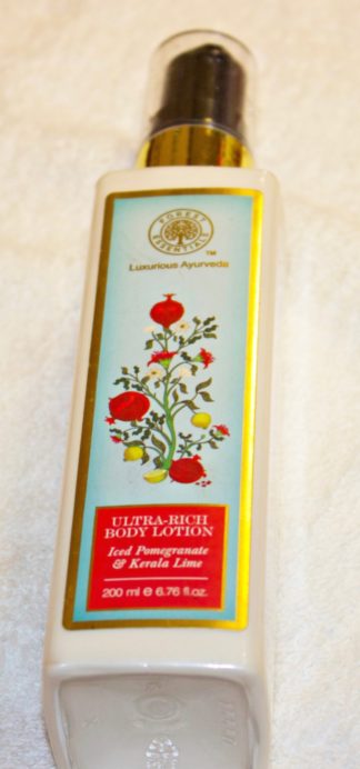 Forest Essentials Ultra Rich Body Lotion Iced Pomegranate & Kerala Lime Review MBF