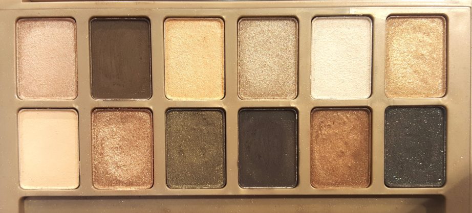 Maybelline 24K Nudes Eyeshadow Palette Review, Swatches closeup