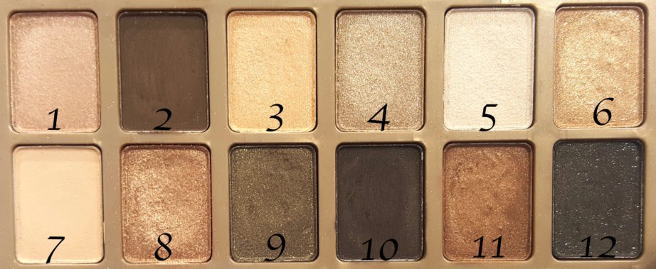 Maybelline 24K Nudes Eyeshadow Palette Review, Swatches focus