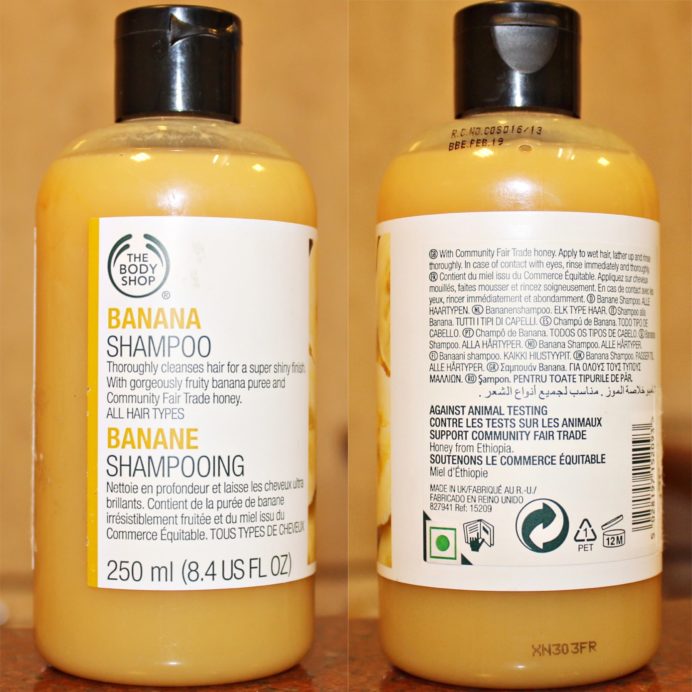 The Body Shop Banana Shampoo Review MBF Blog